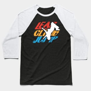 Leap Climb Jump Parkour Free Running Baseball T-Shirt